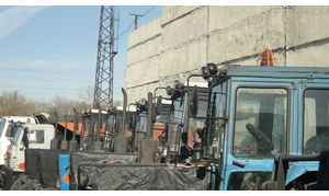   Выездное совещание администрации Барнаула по готовности подведомственных предприятий дорожного комплекса к работе в зимний период. 14.10.2013 г.