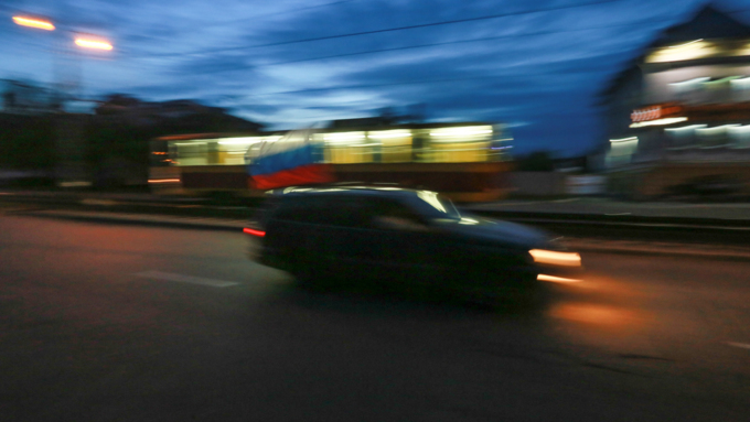 22 августа 2017 г., Барнаул. Екатерина Смолихина   Триколорный автопробег прошел в Барнауле