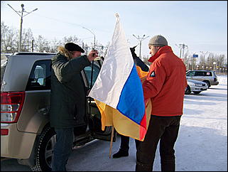 12 декабря 2009 г., Барнаул   Акция протеста автомобилистов