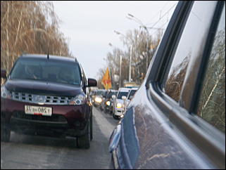 12 декабря 2009 г., Барнаул   Акция протеста автомобилистов