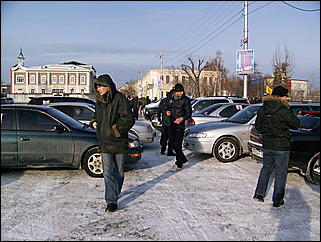 12 декабря 2009 г., Барнаул   Акция протеста автомобилистов