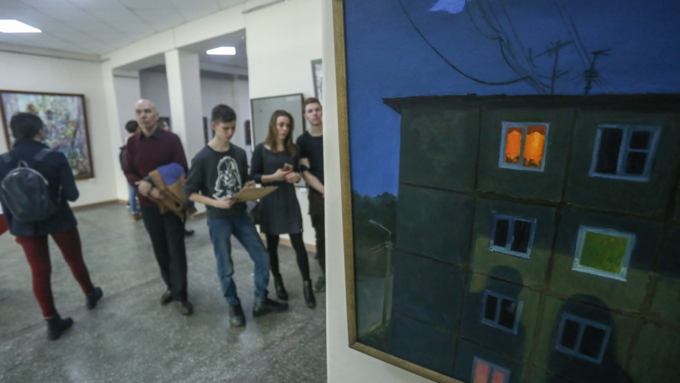 15 марта 2019 г., Барнаул. Екатерина Смолихина   Азартное искусство: как в Барнауле открыли межрегиональную молодежную выставку