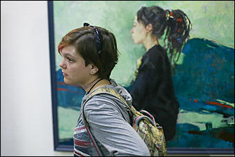 15 марта 2019 г., Барнаул. Екатерина Смолихина   Азартное искусство: как в Барнауле открыли межрегиональную молодежную выставку