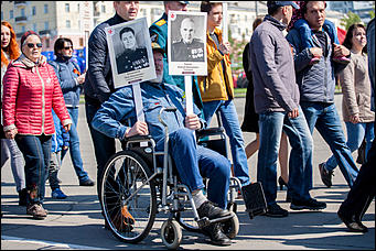 9 май 2016 г., Барнаул © Амител Вячеслав Мельников   Акция "Бессмертный полк" в Барнауле 