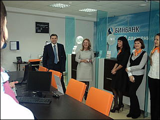 30 ноября 2012г.   Открытие дополнительного офиса БИНБАНКа на Ленина 