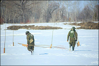 22 марта 2019 г., Барнаул. Екатерина Смолихина   Большой взрыв: как на Алтае освобождают реки ото льда