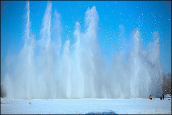 22 марта 2019 г., Барнаул. Екатерина Смолихина   Большой взрыв: как на Алтае освобождают реки ото льда