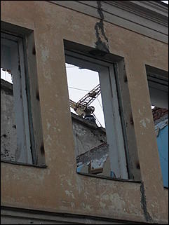 3 апрель 2012 г., Барнаул   Демонтаж "ОКТЯБРЬСКОГО РАЙОНА" Барнаула