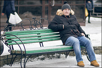 4 февраль 2016 г., Барнаул © Амител Вячеслав Мельников   Мужчины Барнаула, которые попали в объектив фотографа ИА "Амител"