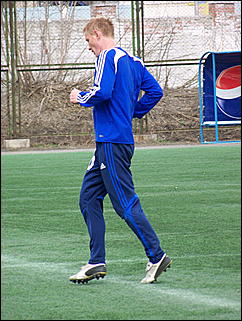 22 апреля 2009 г., Барнаул   Одна из последних тренировок барнаульского «Динамо» перед стартом в чемпионате России по футболе во втором дивизионе зоны «Восток»