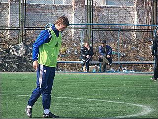 18 апреля 2010 г., Барнаул   Тренировочный матч барнаульского «Динамо» против своего молодежного состава