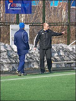 18 апреля 2010 г., Барнаул   Тренировочный матч барнаульского «Динамо» против своего молодежного состава