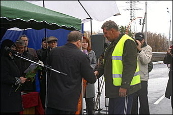 16 октября 2009 г., Барнаул   Открытие объездной дороги по ул. Власихинской в Барнауле