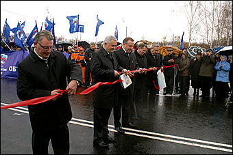 16 октября 2009 г., Барнаул   Открытие объездной дороги по ул. Власихинской в Барнауле