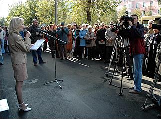 30 сентября 2006 г., Барнаул   Открытие мемориальной доски первой на Алтае студии телевидения 