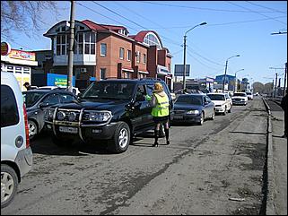 10 апреля 2010 г., Барнаул   "Операция дырка" активистов Drom.ru