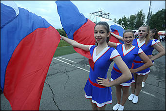 14 июня 2018 г., Барнаул. Екатерина Смолихина   Вперед, Россия: фоторепортаж с барнаульской фан-зоны ЧМ по футболу
