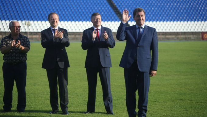 15 августа 2019 г., Барнаул. Екатерина Смолихина   Как Дугин перед отставкой сходил с Томенко на футбол и вдохновил "Динамо" на победу