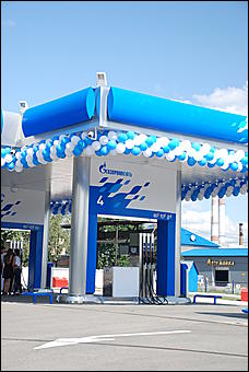18 августа 2009 г., Барнаул   Открытие АЗС под новым брендом "Газпромнефть"