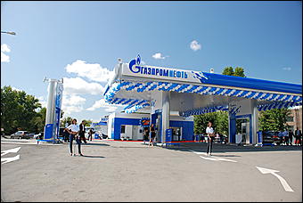 18 августа 2009 г., Барнаул   Открытие АЗС под новым брендом "Газпромнефть"