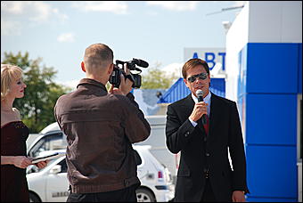 18 августа 2009 г., Барнаул   Открытие АЗС под новым брендом "Газпромнефть"