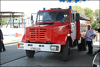 18 августа 2009 г., Барнаул   Открытие АЗС под новым брендом "Газпромнефть"