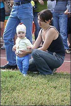 23 августа 2009 г., Барнаул   Открытие спортивной площадки в Железнодорожном районе Барнаула 