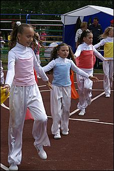 23 августа 2009 г., Барнаул   Открытие спортивной площадки в Железнодорожном районе Барнаула 