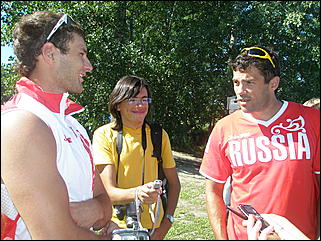 7 августа 2008 г., Барнаул   Российская олимпийская сборная набирает форму Барнауле