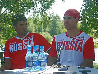 7 августа 2008 г., Барнаул   Российская олимпийская сборная набирает форму Барнауле