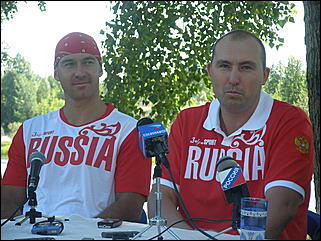 7 августа 2008 г., Барнаул   Российская олимпийская сборная набирает форму Барнауле