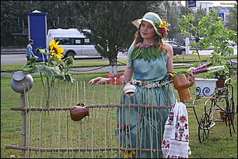 22 августа 2009 г., Барнаул   День рождения Барнаула - выставка цветов и "Город мастеров"