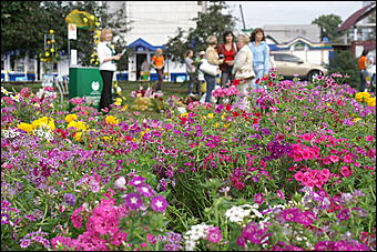 22 августа 2009 г., Барнаул   День рождения Барнаула - выставка цветов и "Город мастеров"