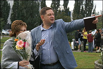 22 августа 2009 г., Барнаул   День рождения Барнаула - выставка цветов и "Город мастеров"