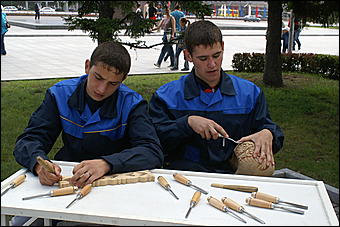 22 августа 2009 г., Барнаул   День рождения Барнаула - выставка цветов и "Город мастеров"