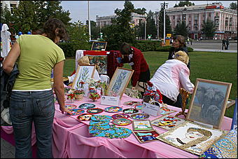 22 августа 2009 г., Барнаул   День рождения Барнаула - выставка цветов и "Город мастеров"