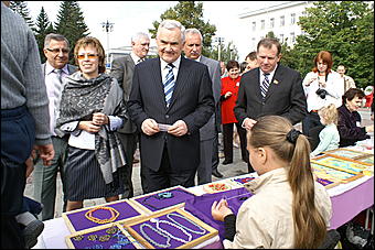 22 августа 2009 г., Барнаул   День рождения Барнаула - выставка цветов и "Город мастеров"