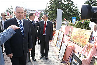 22 августа 2009 г., Барнаул   День рождения Барнаула - выставка цветов и "Город мастеров"