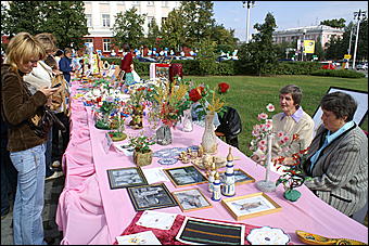 22 августа 2009 г., Барнаул   День рождения Барнаула - выставка цветов и "Город мастеров"