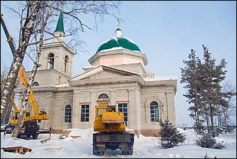 11 февраль 2016 г., Барнаул © Амител Вячеслав Мельников Строительство храма в Нагорном парке: как выглядит новый комплекс. Фото