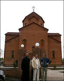 29 мая 2007 г., Барнаул   Посещение главой Барнаула Владимиром Колгановым строящихся в городе храмов