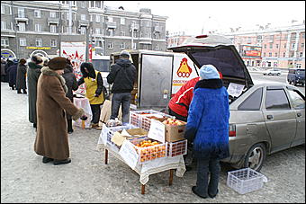 20 февраля 2010 г., Барнаул   Предпраздничная социальная ярмарка в Барнауле