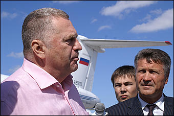 10 августа 2007 г., Барнаул   Визит лидера ЛДПР Владимира Жириновского в Барнаул