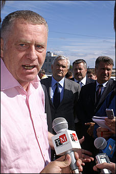 10 августа 2007 г., Барнаул   Визит лидера ЛДПР Владимира Жириновского в Барнаул