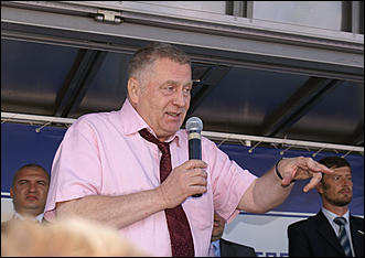 10 августа 2007 г., Барнаул   Визит лидера ЛДПР Владимира Жириновского в Барнаул