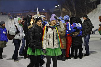 13 января 2012г. Барнаул , площадь Сахарова   Радиостанция «Юмор ФМ Барнаул» отметила пятилетие и Старый Новый год