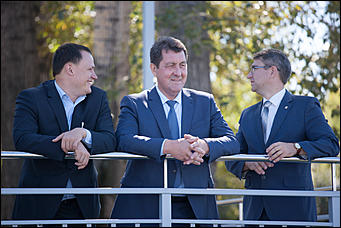 2 сентябрь 2016 г., Барнаул  © Амител Вячеслав Мельников   Александр Карлин побывал на любимом месте барнаульцев для селфи