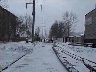 16-17 марта 2011 г., Барнаул   Устранение аварии на коллекторе в центре Барнаула