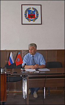 22 августа 2006 г., Краснощековский район   Выездное заседание Совета по взаимодействию АКСНД с представительными органами муниципальных образований