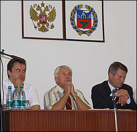 22 августа 2006 г., Краснощековский район   Выездное заседание Совета по взаимодействию АКСНД с представительными органами муниципальных образований